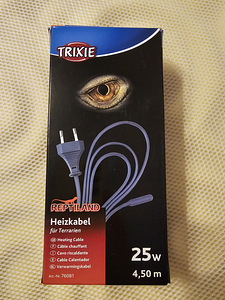 Обогреватель для террариума - нагревательный кабель Trixie 25w 4,5м.