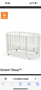 Stokke voodi + mini sleepi voodi (1 foto / 10)