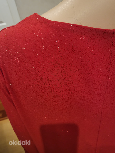 UUS Ярко-красное платье с блестками, размер XL+ (фото #6)