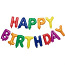 Воздушные шары С днем рождения Воздушные шары Разноцветный (фото #1)