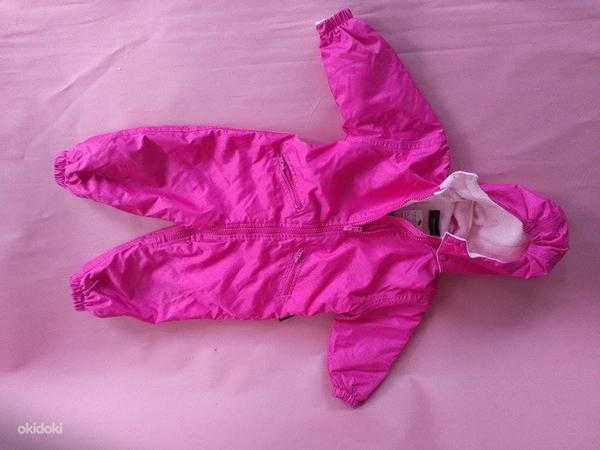 Детский тёплый комбинезон, розовый, размер 12м/80см (фото #1)