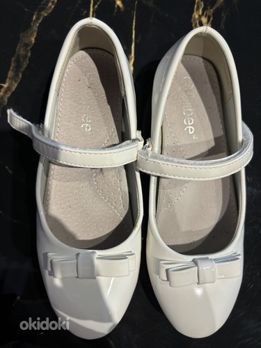 Туфли 32, белые глянцевые (фото #2)