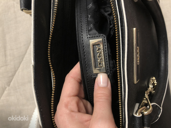 Большая сумка dKNY из сафьяновой кожи (фото #7)