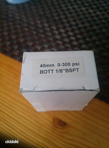 Manometer 0-300psi 0-21bar (2 foto / 3)