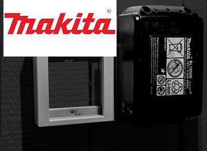 Makita 18V seinakinnitus kahle akule (musta värvi)