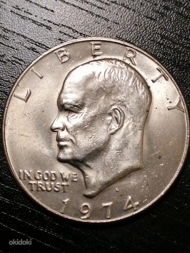 1 Eisenhower dollar 1971, 1974.