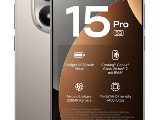 Телефон Xiaomi Redmi Note 15 Pro 5G 256GB 6.83-дюймовый AMOLED