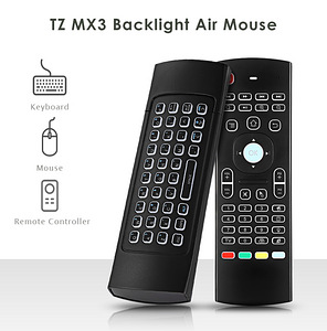 Air Mouse T3 MX3 Backlit Remote Control 2.4G Wireless Keybo