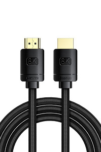 Baseus HDMI 2.1 Kaabel 8K 60Hz 3D HDR 48Gbps 3m Must (1 foto / 2)