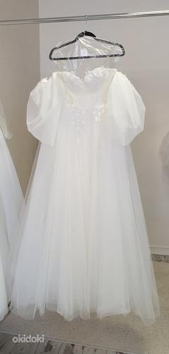 Свадебное платье - современная модель. Дополнительно рукава (фото #2)