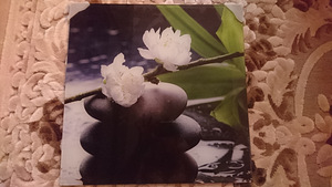 Uus maal klaasist lilled 44*44sm (3 foto / 3)
