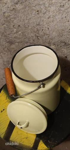 Эмалированный молочный бидон (фото #3)