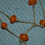 Посеребренное янтарное ожерелье (фото #2)
