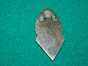 Vintage hõbedane kooli märk "SMK 1927" (2 foto / 2)