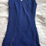 Праздничное синее платье с шарфом (фото #2)