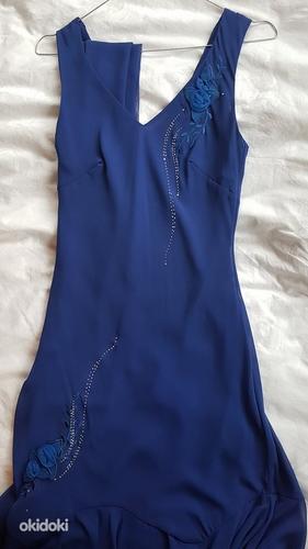 Pidulik sinine kleit koos salliga (foto #2)