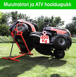 Hooldus-ja pesemispukk murutraktorile, kandevõime kuni 400kg (1 foto / 10)