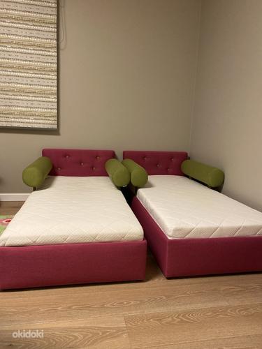 2 voodit 70x155 madrats hinna sees (foto #1)