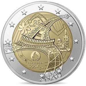 Prantsusmaa 2 euro 2024 Eiffel Tower UNC