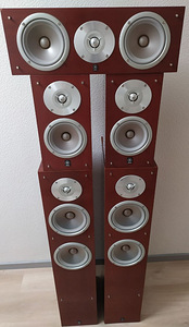 5.1 Yamaha 515 kõlarid komplekt, defektsed (10 foto / 10)