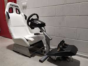 Valge Playseat rallitool Xbox Playstation, ilma roolita (3 foto / 5)