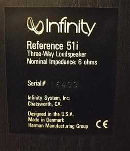 Колонки Infinity Reference 51i (3 фото из 3)