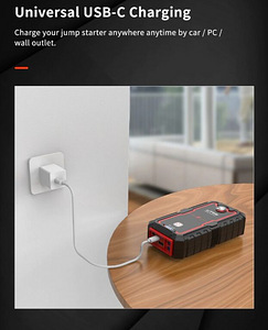 Võimas käivitusabi, akupank 2000 A, 22000 mAh, jump starter (3 foto / 8)