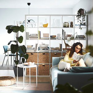IKEA VALGE Riiul KALLAX 703.015.37 (2 foto / 4)