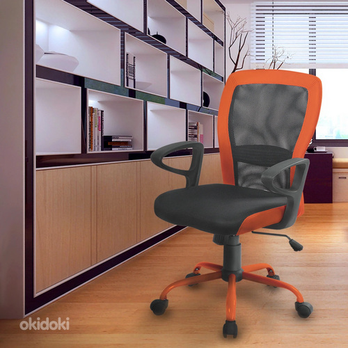 ПРОДАЕТСЯ компьютерное кресло Leno, оранжевый/серый (фото #2)