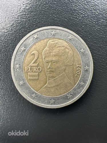 Австрийская монета номиналом 2 евро. (фото #1)