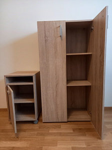 Uuevaaärne komplekt: Riiul-kapp + ratastega kapp/öökapp (2 foto / 10)