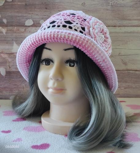 Uus kübar valge roosa 50 - 52 cm (foto #3)
