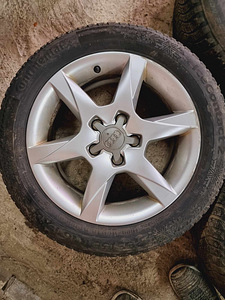 Audi литые диски 5x112 с шинами (5 фото из 10)