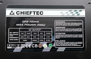 CHIEFTEC GPS-700A8 700W (2 foto / 3)