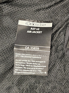 Mototagi (võrgust) Alpinestars AST v2, suurus XL (2 foto / 4)