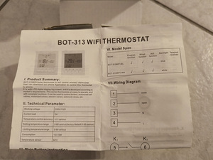 Termostaat vesi põrandale WIFI Beok BOT-313 (2 foto / 3)