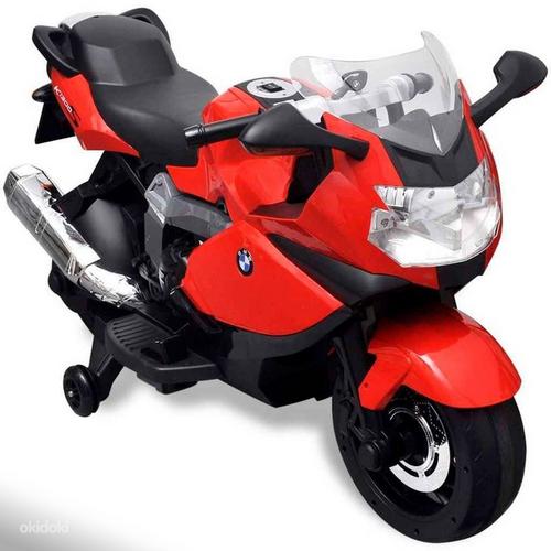 Электрический мотоцикл детский BMW 283, красный (фото #5)