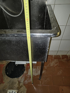 Roostevabast terasest kraanikauss, valamu 110 x 55 cm (3 foto / 5)