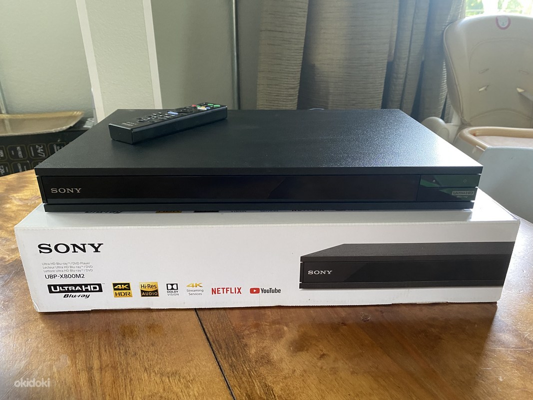 Sony 4K UHD Bluray Player UBPX800M2 Tallinn Audio ja video, DVD