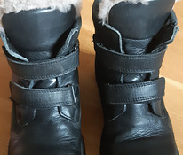 Зимние кожаные ботинки для мальчиков, размер 35