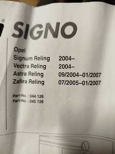 Katuseraamid Atera Signo Opel Astra, Vectra, Zafira B (3 foto / 4)