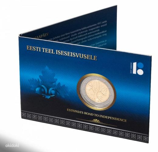 2 Евро Эстония - монеты на карточках (фото #5)