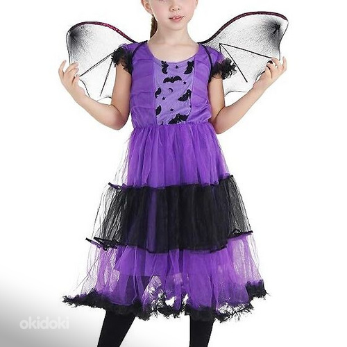 UUS! Gemvie tüdrukute nahkhiire Halloween kostüüm S,(-50%) (foto #1)