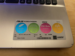 Asus X541U (i5-7200/8GB/256GB SSD) hea aku! (3 foto / 7)