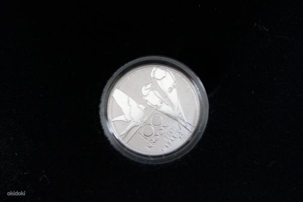 Эстонская Республика 90a. платиновая коллекционная монета (фото #2)