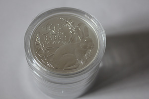 2023 1 oz $1 AUD jänise aasta hõbemünt (2 foto / 3)