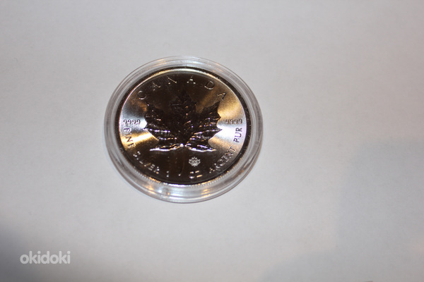 Серебряная монета Канадский кленовый лист 1 унция 2013, 2014 (фото #3)