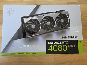 MSI GeForce RTX4080 SUPER 16GB SUPRIM X (1 foto / 3)