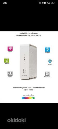Modem-ruuter technicolor CGA2121