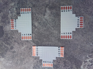 Коннектор 10 мм 5pin RGBW, Разъем 5Pin RGBW,RGBW крест L T (4 фото из 4)